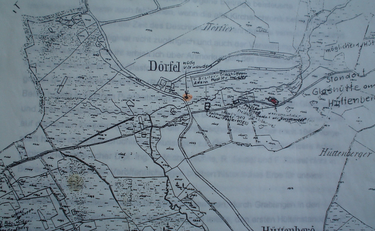 1 Viska (Dorfel)  katast rální mapa z roku1651